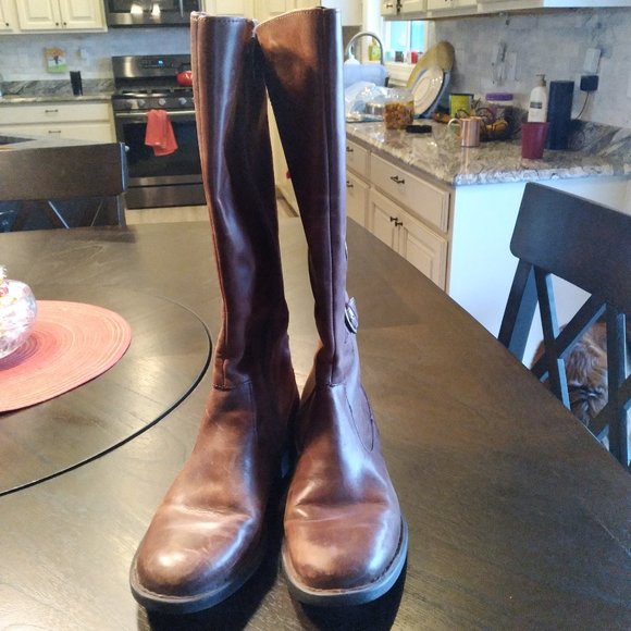 Born Brown Leather Boots - Picture 4 of 6